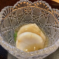 四季彩 - 突出し ホタテと焼きナス