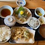 網元料理あさまる - シラス定食