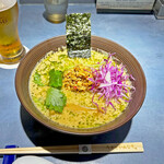 うずとかみなり - 「味噌RAMENガパオ」¥1,200