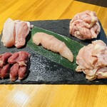 焼き処 一喜 - 鳥取県産 朝引き地鷄 盛り合わせ5種