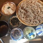 Nihon Ryouri Tsukuzen - 自然薯とろろのざる蕎麦　自然薯たーっぷりでお蕎麦とよく合い美味しすぎ！雰囲気もステキでした。