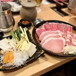 銀座しゃぶ通 好の笹 - 松阪牛モモ肉・黒豚・合鴨のしゃぶしゃぶ