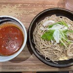 蕎麦屋のサンジ - トマトつけ麺(期間限定、麺大盛)  580円