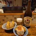 大衆酒場 うん ぽこ ろーこ - 塩辛じゃがバターとお通し