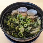 Hamazushi - あさりとあおさのうどん 308円