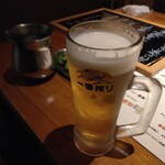 わらび 福井駅前店 - 最初の一番搾り