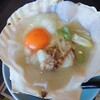 Ato Hoteru Aomori - 海鮮焼き　生玉子を入れてアレンジしました。