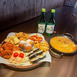 [Korean soju soju] Available in a variety of flavors ◎ Excellent love with Korean chicken ♪