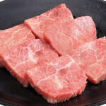 Soft marbled grilled meat