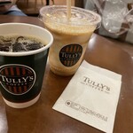 タリーズコーヒー - ドリンク写真:手前、冷コ。奥バニラアフォガートシェイク