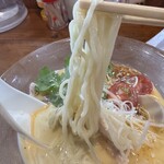 黄昏タンデム - 麺は、細麺、ストレート