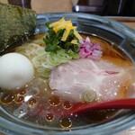 のだ麺 ～縁～ - 夏季限定 ゆず香る煮干し塩そば+味タマ♪