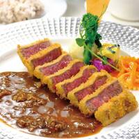 神戸牛ビーフカツ～神戸牛ビーフシチューソース～　80g-サラダ・スープ・ライス付き-