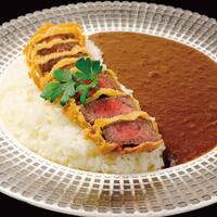 神戸牛ビーフカツカレー　赤身80ｇ-サラダ・スープ付き-