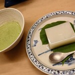 味舌 - 抹茶と百合根の水羊羹 202308