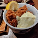 炙り肉寿司 梅田コマツバラファーム - セットのカキフライ
