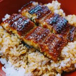 Takagi Suisan - August 2023
                      Lunch Time (10:00 AM - 3:00 PM)
                      Service Lunch – Unadon, JPY 850
                      Includes 2 pieces of eel, shijimi clam miso soup, and pickles