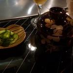 横浜うかい亭 - 香の物と味噌汁