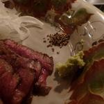 横浜うかい亭 - 粗挽き胡椒と本山葵