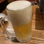 鉄板肉焼 まつもと本店 - 生ビール