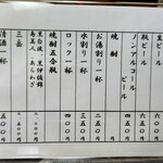 雀寿し - メニュー