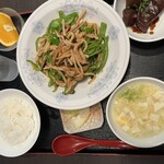 名北飯店 - チンジャオロース定食