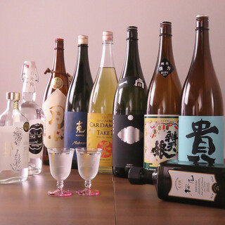 We have a wide selection of sake and shochu from all over the country ◎ A selection that will satisfy even alcohol lovers