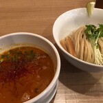 人力俥 - つけそば海老坦々麺980円税込