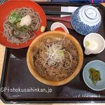 四六時中 - 牛カルビおひつごはん,小冷そばセット1,580円,おひつごはん四六時中ナゴヤドーム前店(名古屋市)TMGP撮影