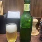 煮干し中華そば 煙 - ハートランドビール（2023年8月24日撮影）