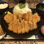 はららき - 肉盛り御膳（1,980円）、カキフライ（+180円）