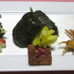 やど湯の里 - きゃら蕗、めはり寿司、沢蟹唐揚げなど、