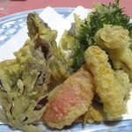 やど湯の里 - 鮎入り天ぷら