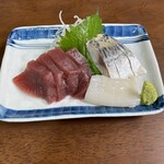 楽亭 - 刺身盛り　1100円