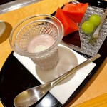 Yakiniku Ginza Koroku - ◆甘味 ⑫名物♪冷しチーズ汁粉 ⑬季節のフルーツ