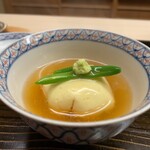 片折 - ○寄せ豆腐　鰻蒲焼と木耳を中に閉じ込めて