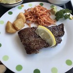 レストランミートアイランド - ヒレステーキ定食1500 日毎にメニューが変わるみたい。
