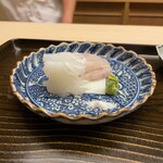 片折 - 〇クエとアカイカのお造り