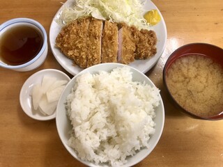 とんかつ いちかつ - ロースカツ定食　¥800-