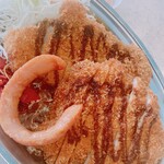 Kareno Champion - チキンカツ　とんかつ　ハーフソーセージ　温泉卵