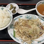 日高屋 - 野菜炒め定食