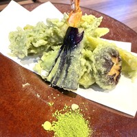 RESTAURANT 1899 OCHANOMIZU - 海鮮と野菜の抹茶天ぷら！
