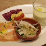 シチリアの朝市 - 前菜盛合せ