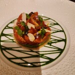 ガストロノミー ジョエル・ロブション - スイートトマトとアボカドのジェノベーゼ 