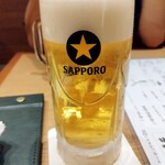 なきざかな - 生ビール