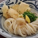 うどん茶屋 志道 - とり天ぶっかけです。