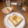 ソレイユ - 料理写真:モーニングBのチーズトーストとアイスコーヒー