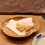 花いち - ケンサキイカと干し芋の天ぷら