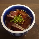 Hamayaki Saruya - 地魚漬け丼（マダイ）550円　配膳時の画像