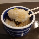 Hamayaki Saruya - 地魚漬け丼（マダイ）550円　ご飯アップ